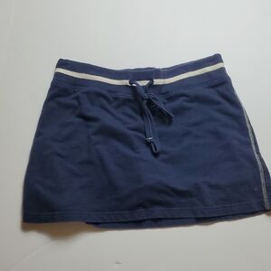 New York Laundry Navy Blue Mini Skort with White Accents